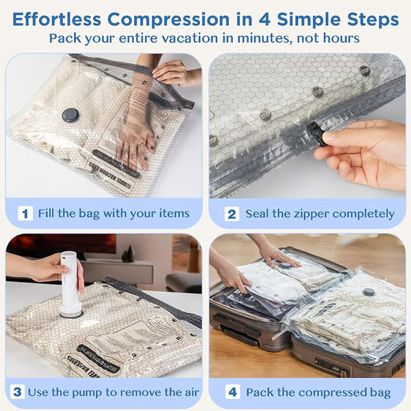 TRYVIREL Vacuum Compression Travel Bags