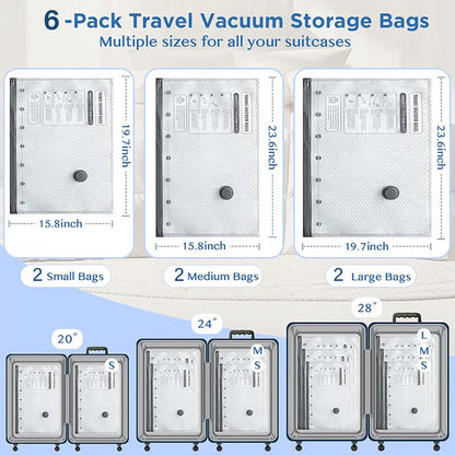 TRYVIREL Vacuum Compression Travel Bags